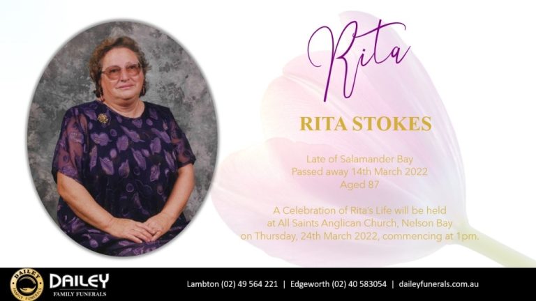 Rita Stokes – Online Memorials