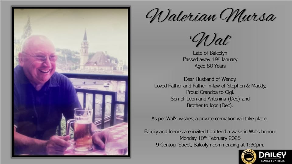 Walerian ‘Wal’ MURSA