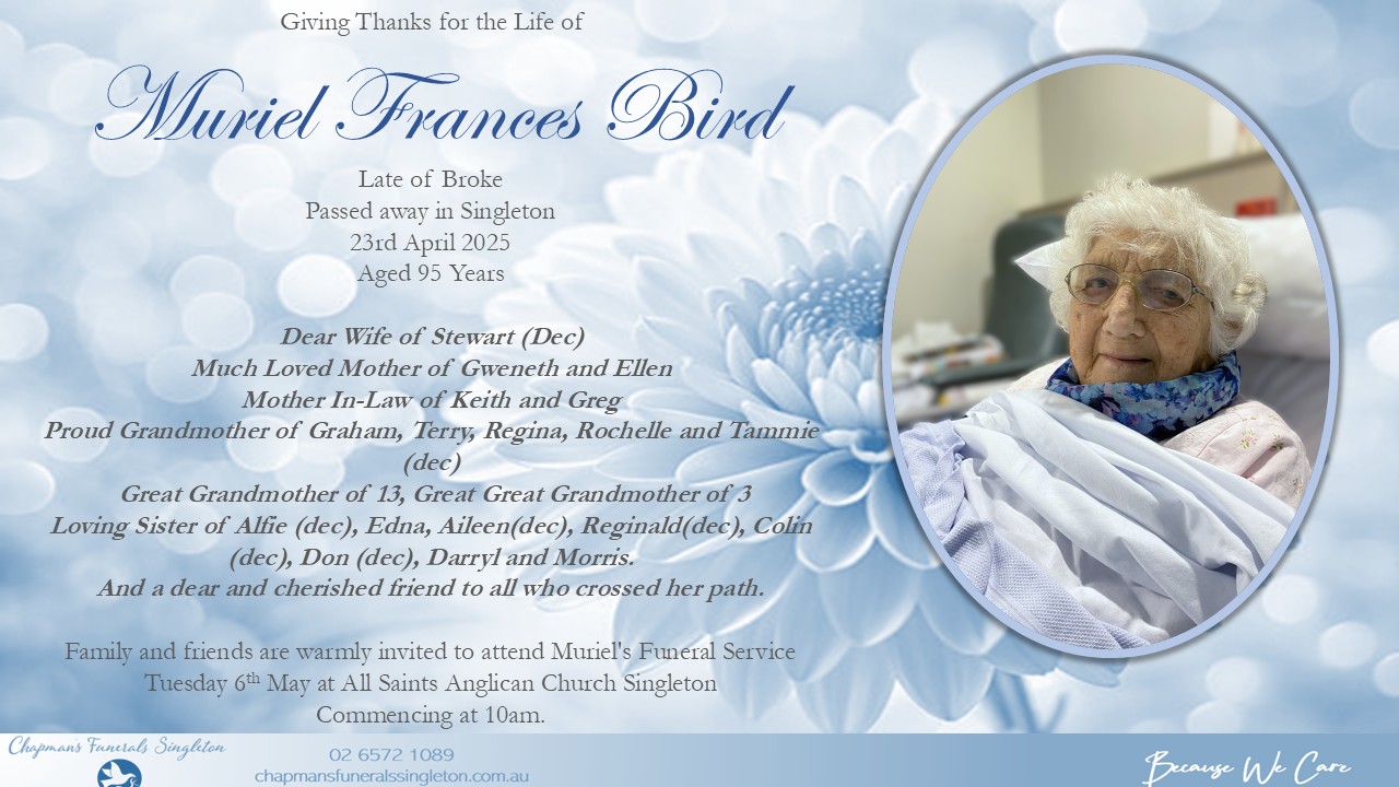 Muriel Frances BIRD